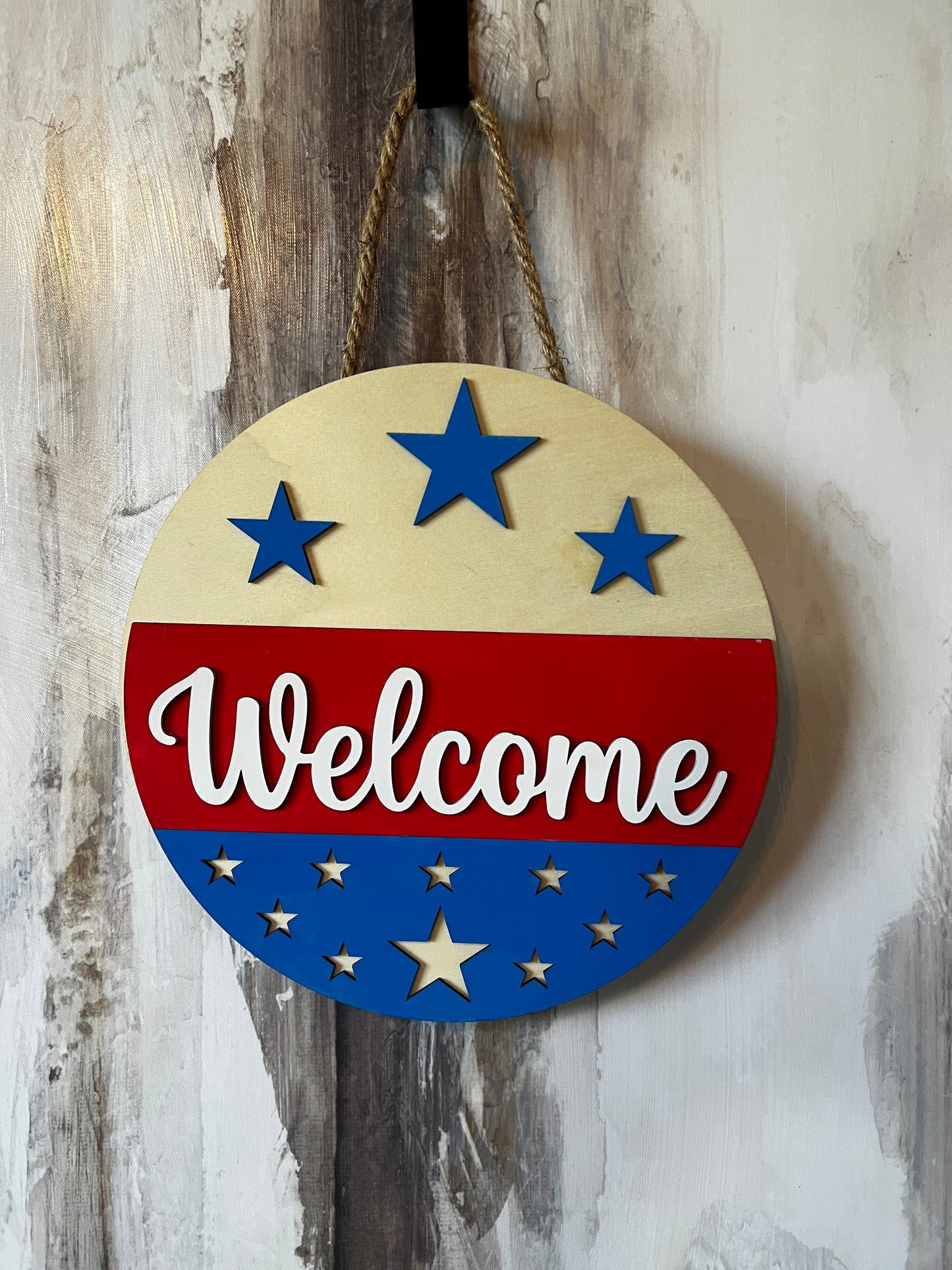 Patriotic Welcome Door Hanger_2
