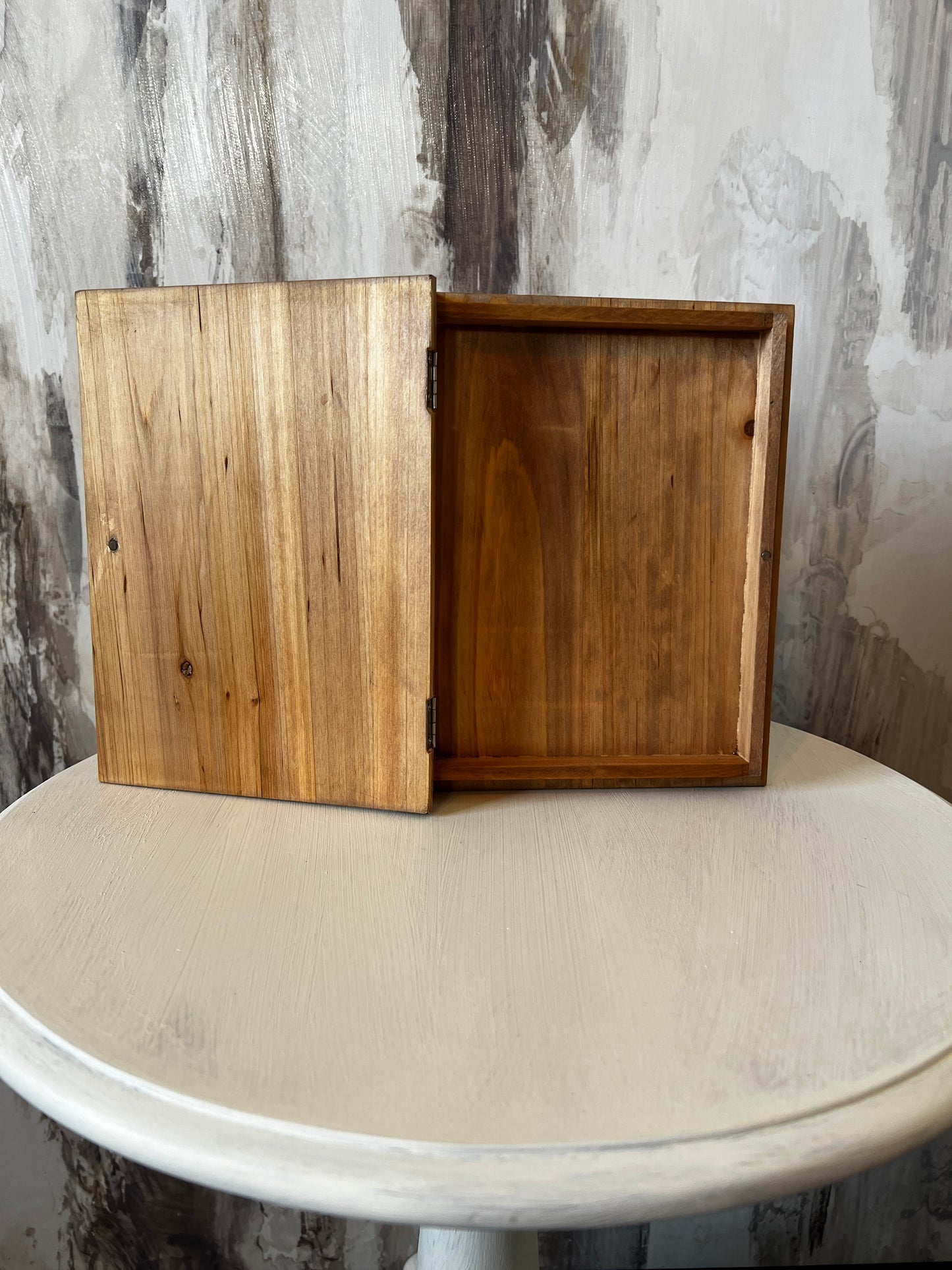 Handcrafted Engraved Wooden Keepsake Box